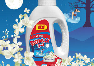Bonux 3in1 White Lilac, течен детергент