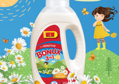 Течен детергент Bonux 3in1 Soft Chamomile