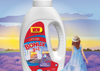 Bonux 3in1 Caring Lavender, течен детергент